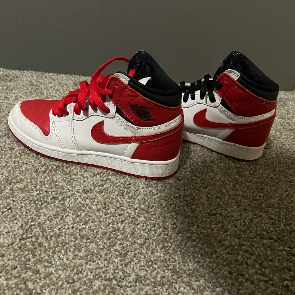Jordan Kids Shoes Red and White